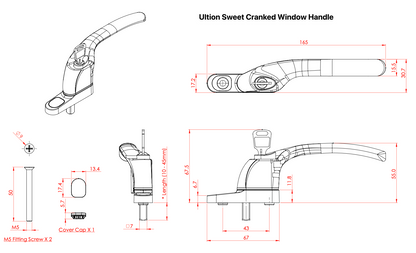 Ultion Window Handles (Espagnolette)