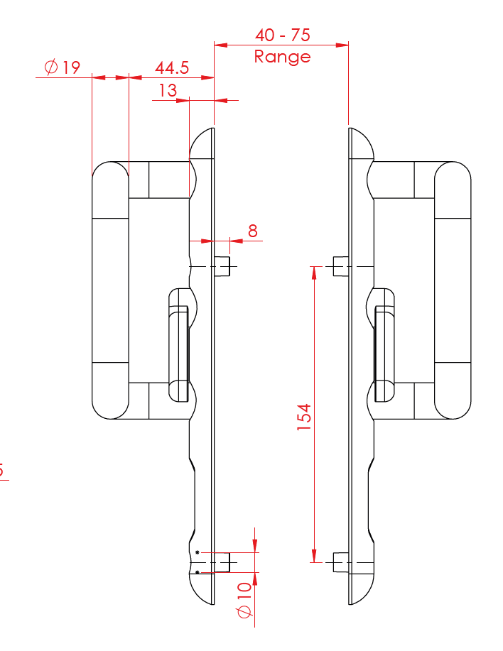 Ultion Sweet Sliding Patio Door Handle