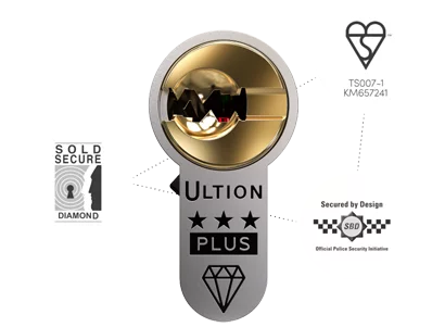 Ultion 3 Star Thumb Turn Plus Lock