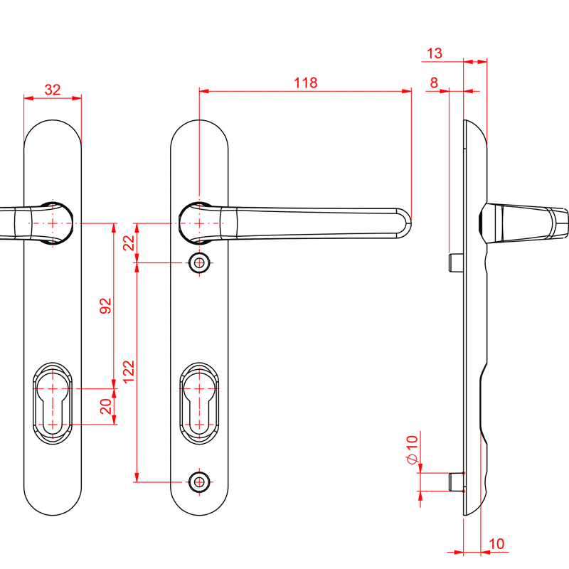 Ultion Sweet Standard Door Handle