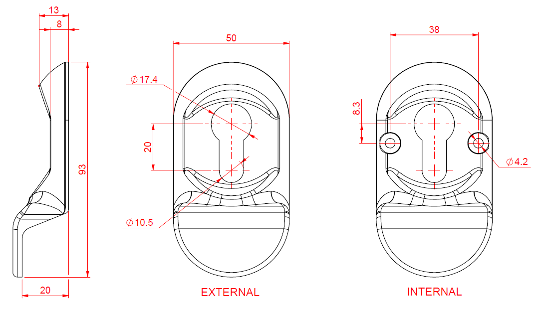 Ultion Sweet Door Escutcheon